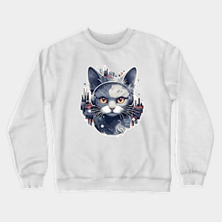 Cat Animal World Pet Dog Loving Fun Crewneck Sweatshirt